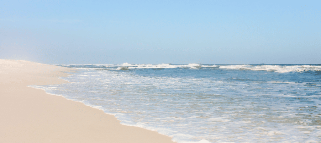 waves at a beach in Pensacola, Florida