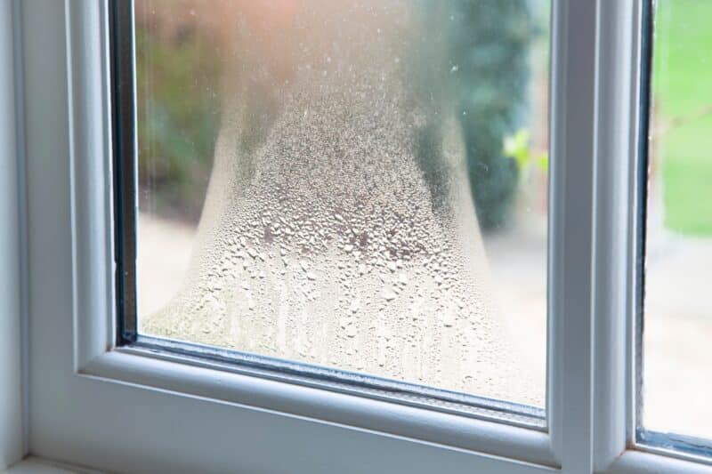 condensation on window from indoor humidity